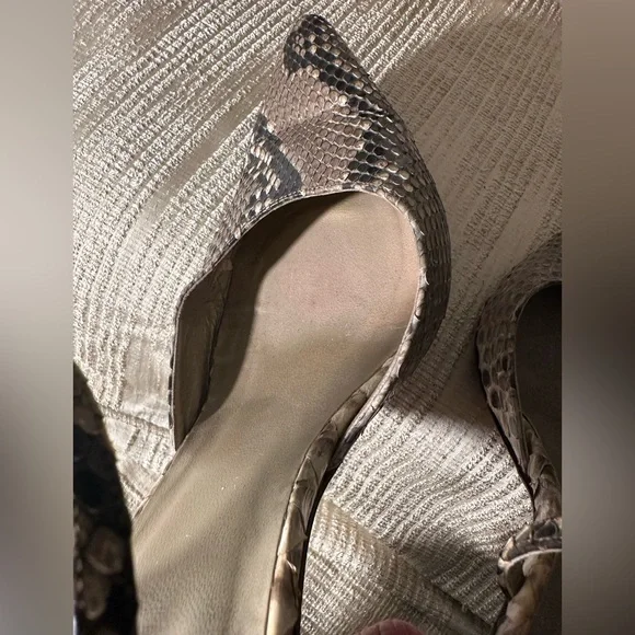 Stuart Weitzman for Mr. Seymor Vintage Snakeskin Strappy Heels - Picture 9 of 11